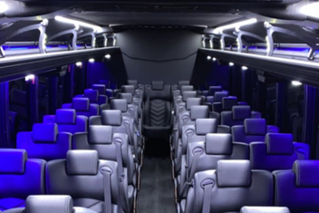 Santa Cruz Charter Bus Interior