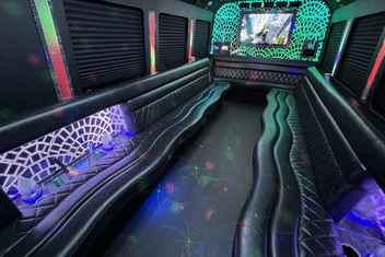 Santa Cruz Limo Bus Interior