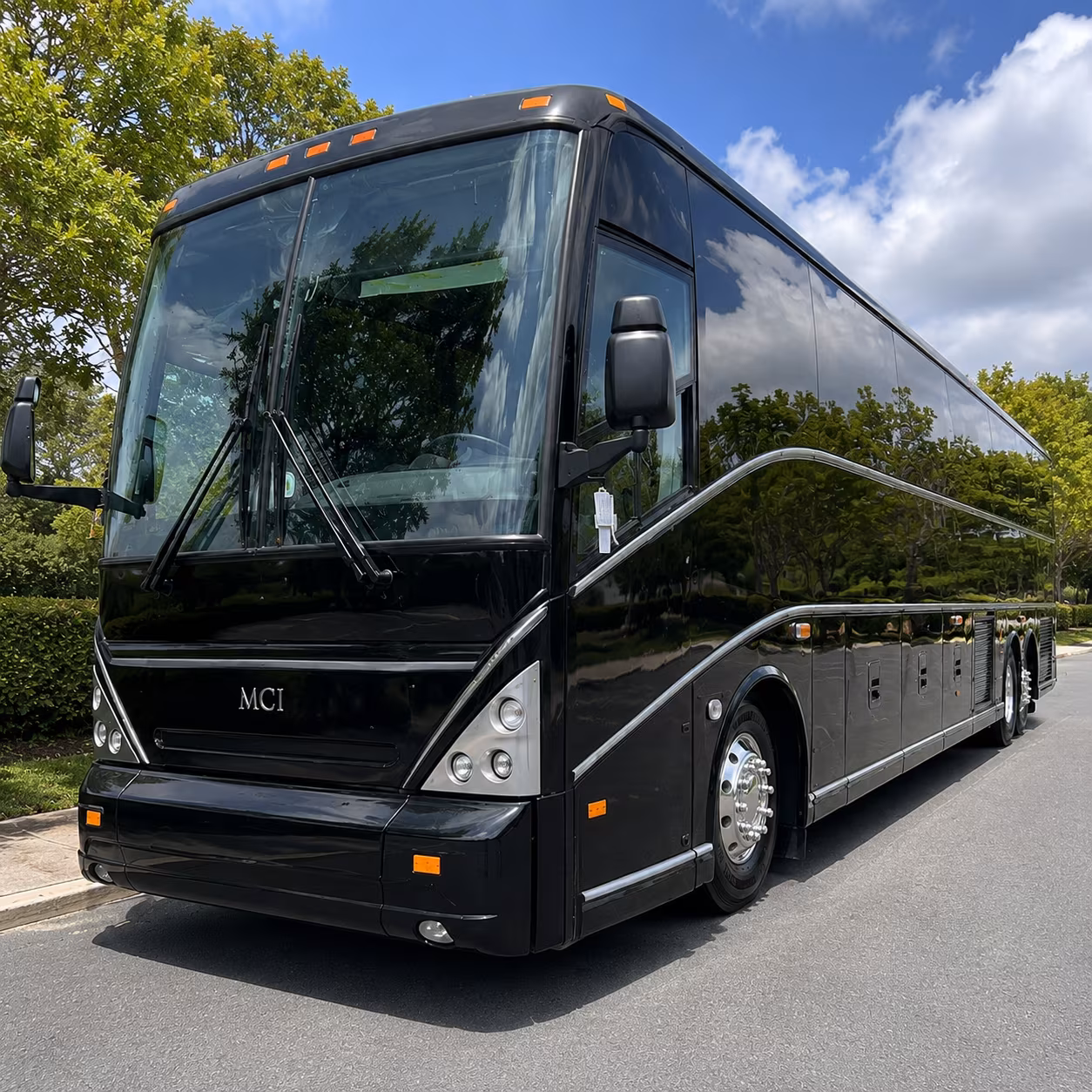 santa cruz charter bus rental exterior