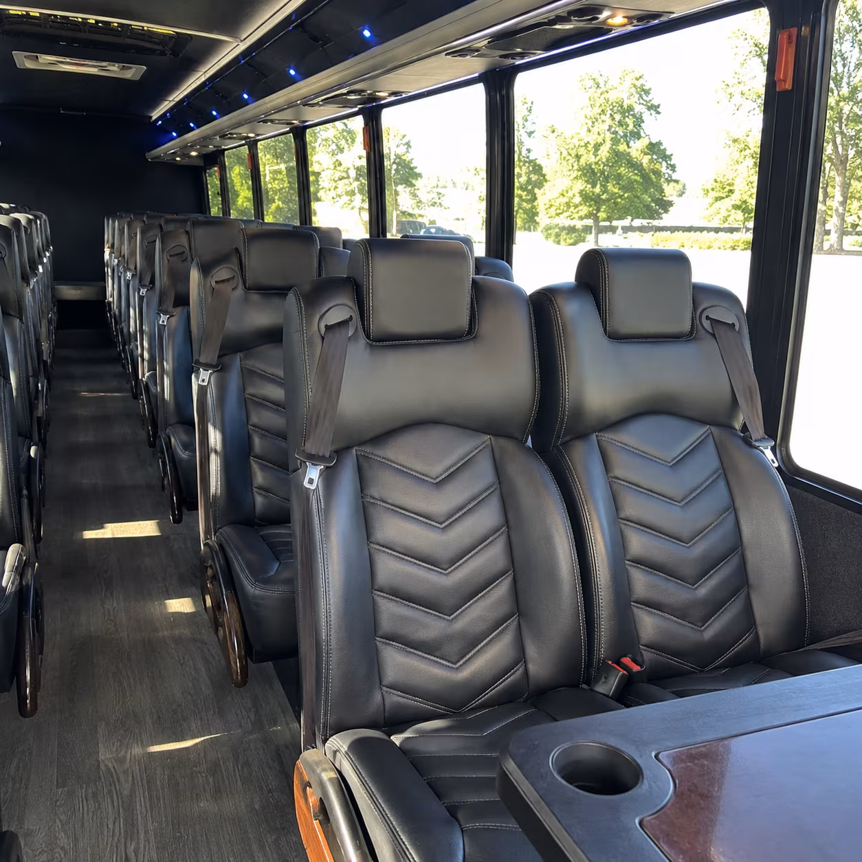 santa cruz religious group transportation onboard seating